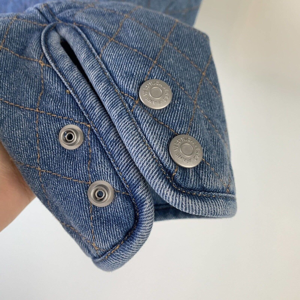 VERONICA BEARD Camilla Quilted Denim Jacket - Picture 7 of 8